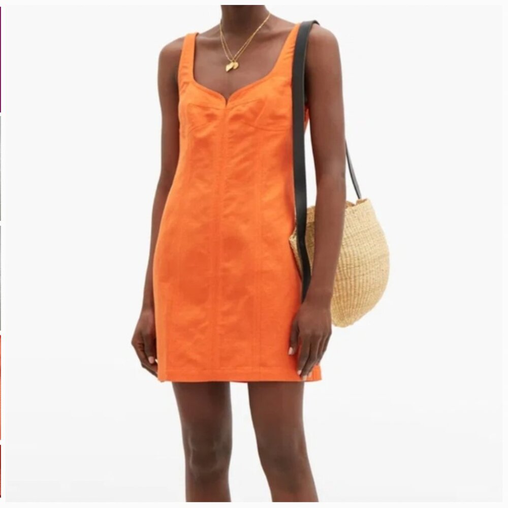 Mara Hoffman Anita Dress in Orange Size 12
